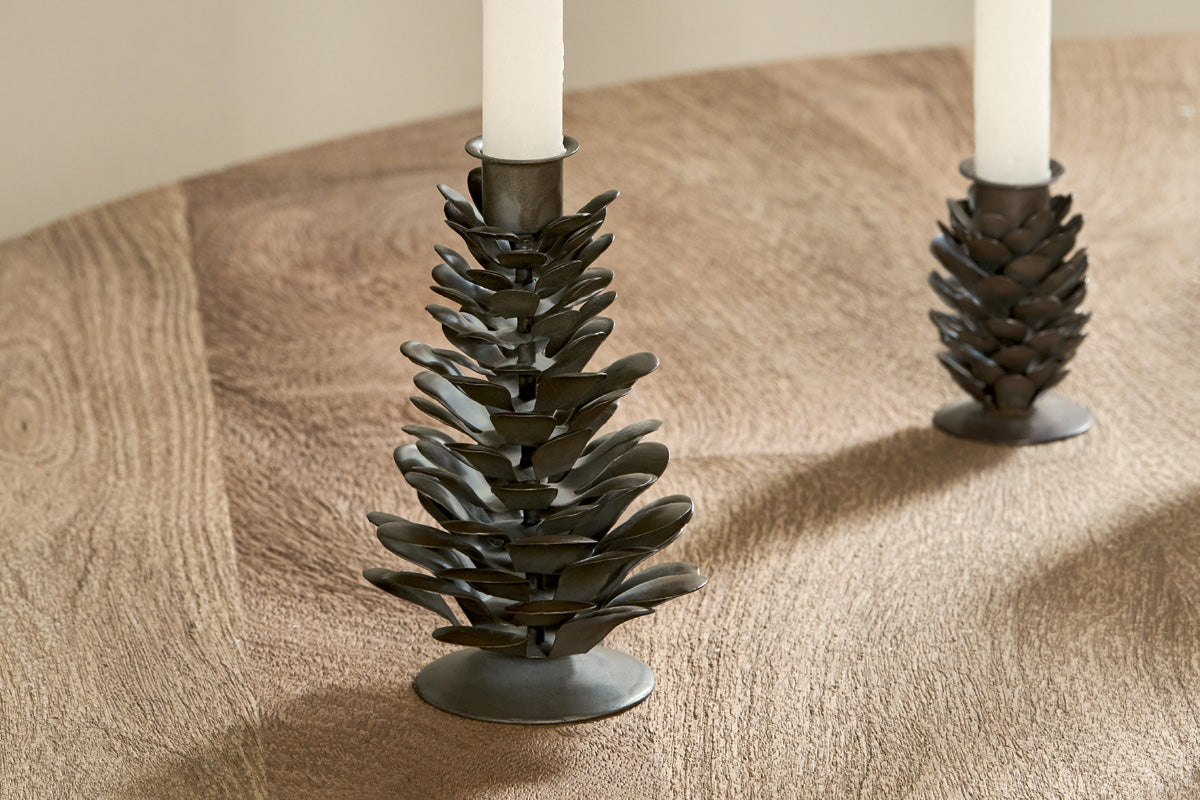 Elagalu Candle Holder - Rust-nkuku