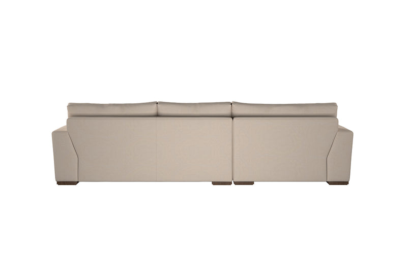 Guddu Medium Left Hand Chaise Sofa - Recycled Cotton Horizon