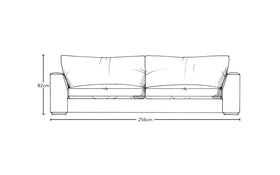 Guddu Grand Sofa - Recycled Cotton Navy-nkuku