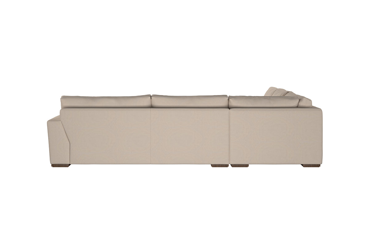 Guddu Large Left Hand Corner Sofa - Recycled Cotton Thunder-nkuku
