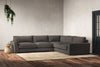 Guddu Large Right Hand Corner Sofa - Brera Linen Granite-nkuku