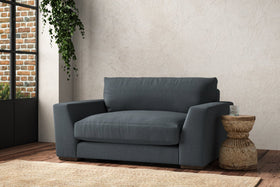 Guddu Love Seat - Brera Linen Dusk-nkuku