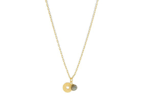 Hiral Labradorite Necklace - Gold