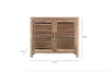Ibo Reclaimed Wooden Slatted Sideboard - Natural