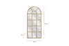 Imoma Iron Full Length Arch Mirror - Brass