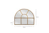 Imoma Iron Overmantel Arch Mirror - Brass