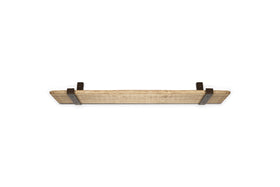 Ibo Reclaimed Wood & Iron Shelf - Natural-nkuku