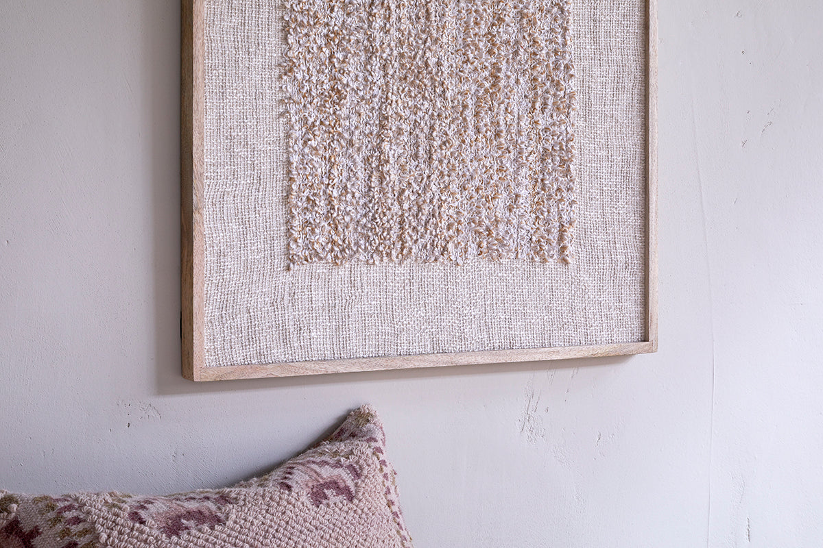 Ikona Textured Wall Art - Natural-nkuku