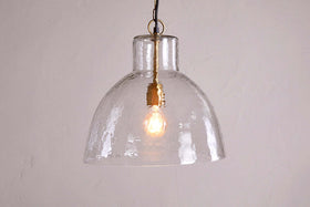 Inayah Recycled Glass Pendant - Clear