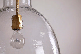 Inayah Recycled Glass Pendant - Clear