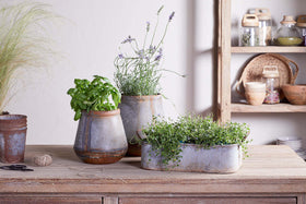 Japos Outdoor Planter Tray - Aged Zinc