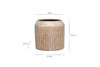 Kubo Ceramic Planter - Terracotta