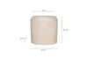 Kubo Ceramic Planter - Cream