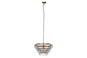 Kagitha Recycled Glass Statement Chandelier - Clear