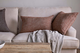 Kana Linen Cushion Cover - Rust