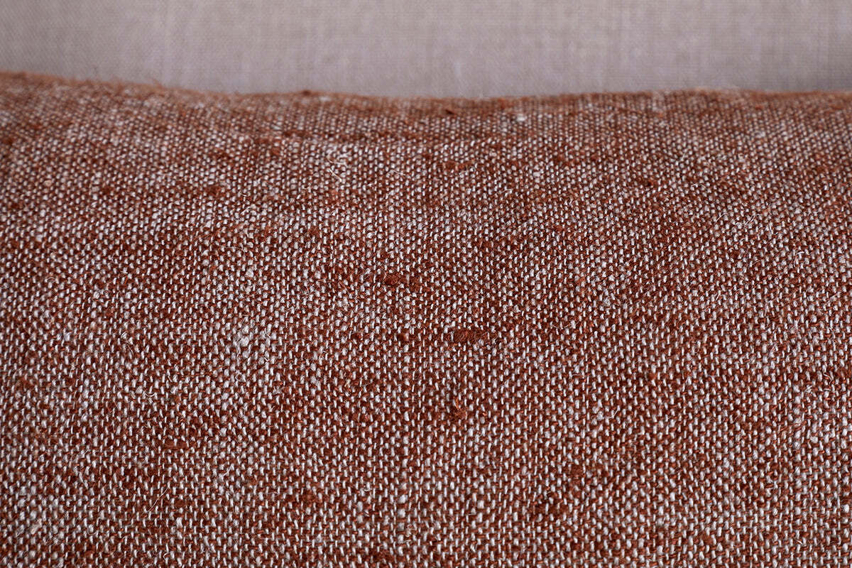 Kana Linen Cushion Cover - Rust