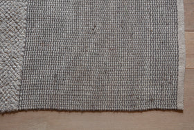 Kufri Jute Rug - Soft Blue & Brown-nkuku