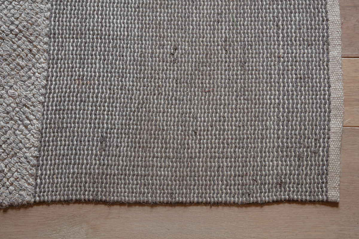 Kufri Jute Rug - Soft Blue & Brown-nkuku