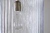 Lumina Fluted Recycled Glass Pendant - Clear