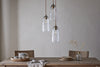 Lumina Fluted Recycled Glass Cluster Light - Clear