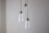 Lumina Fluted Recycled Glass Cluster Light - Clear
