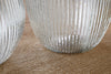 Linsy Ribbed Glass Vase - Clear