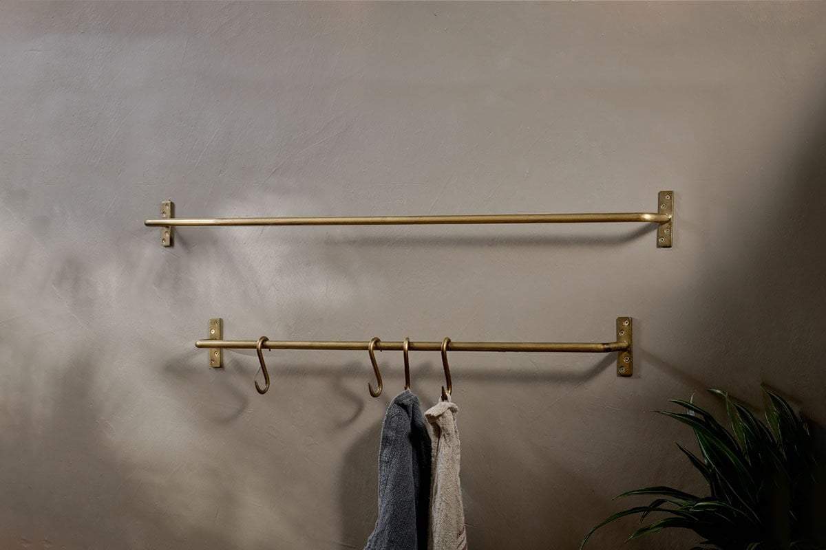 Laila Iron Hanging Rail Brass