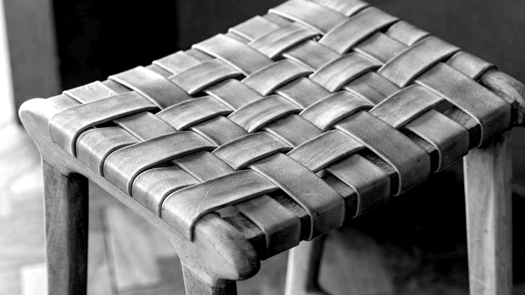 Adembi Woven Leather Counter Stool – Nkuku