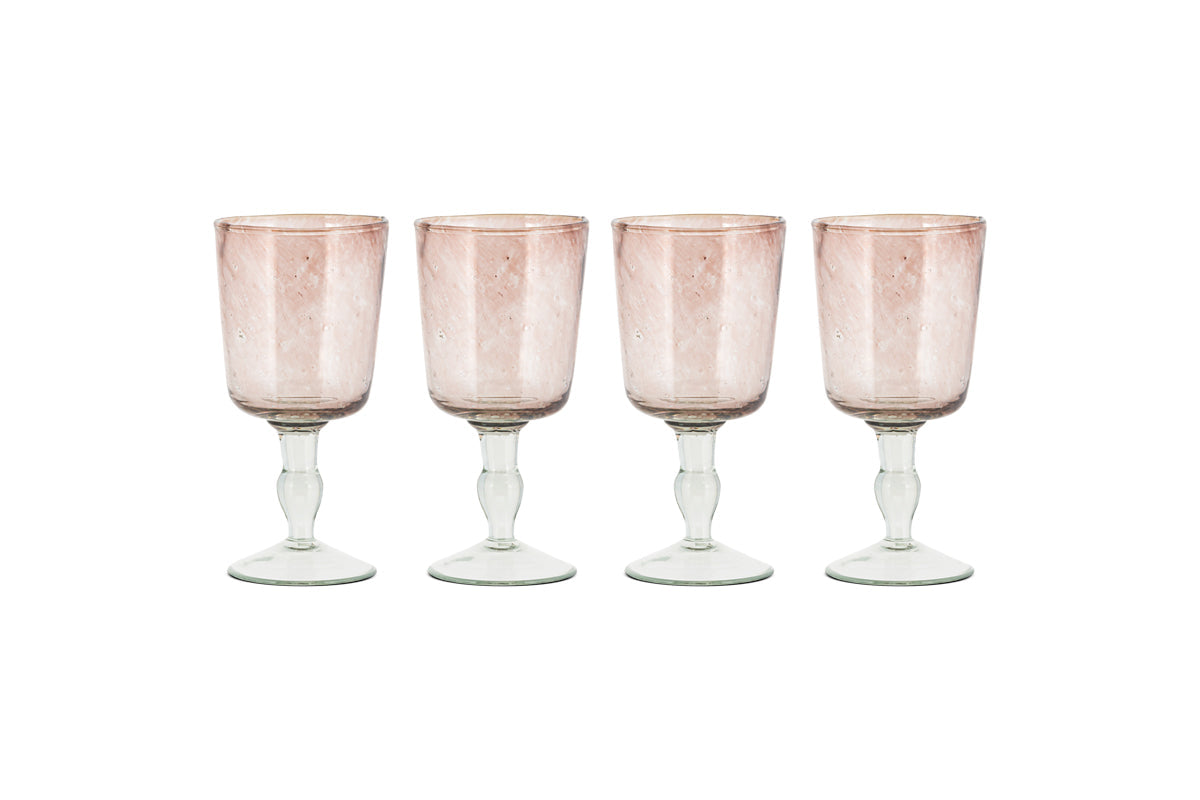 Llanera Wine Glass - Plum - (Set of 4)-nkuku
