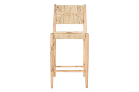 Lohanda Acacia & Munja Grass Counter Chair - Natural