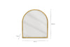 Murwara Arch Mirror - Antique Brass