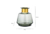 Miza Glass Vase - Smoke