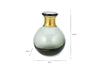 Miza Mini Glass Vase - Smoke