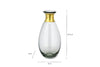 Miza Mini Glass Vase - Smoke