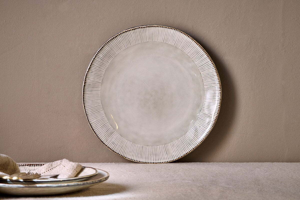 Malia Dinner Plate - Cream