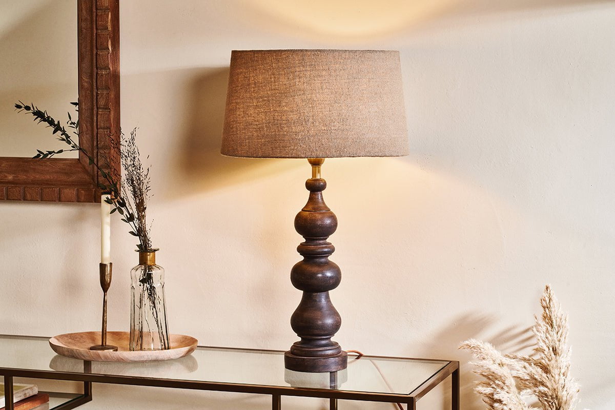 Manua Wood Table Lamp Large Manua wood table lamp large