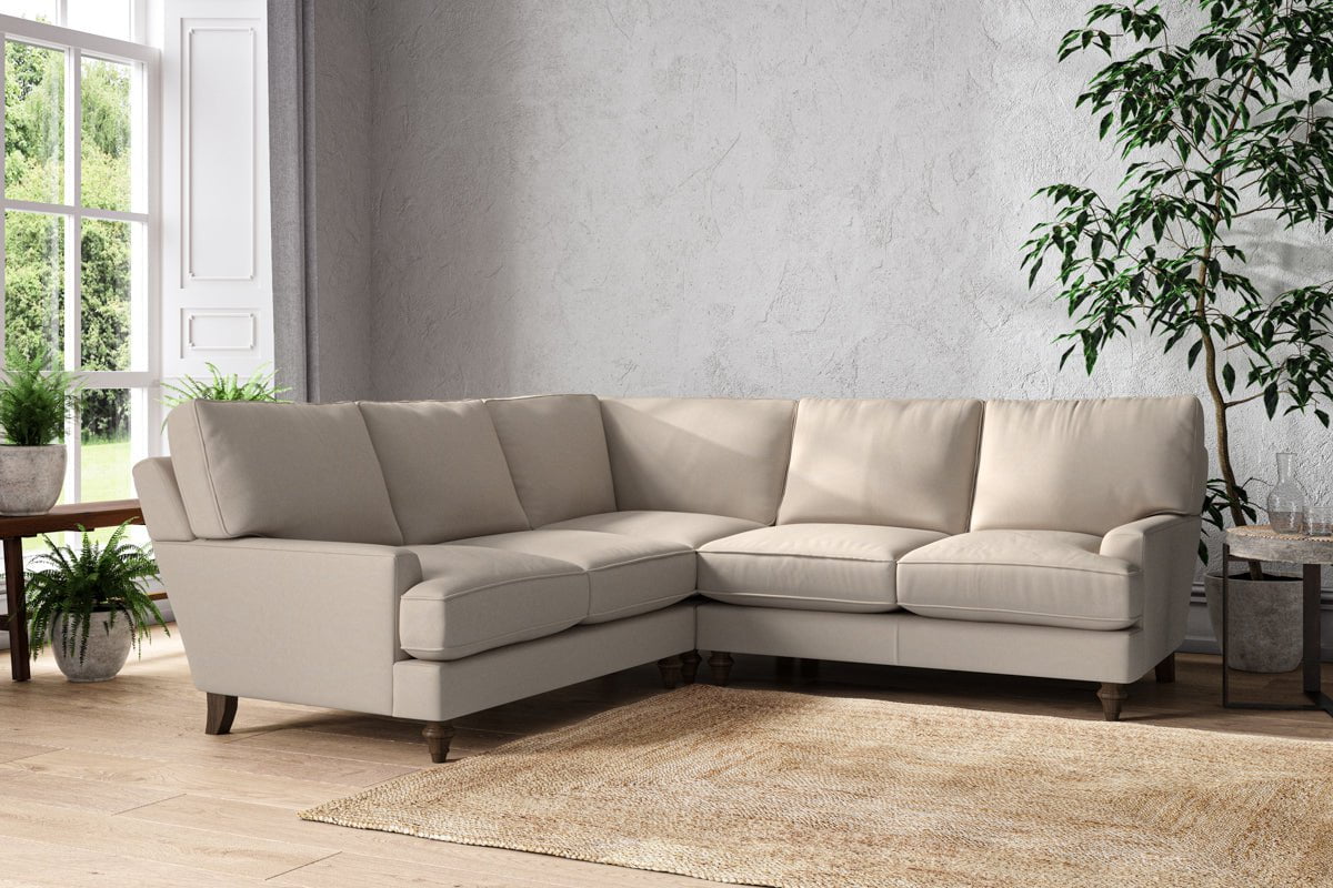 Marri Large Corner Sofa - Recycled Cotton Natural-nkuku