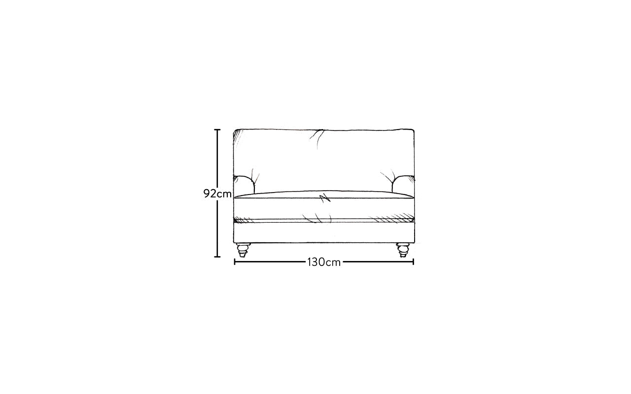 Marri Love Seat - Brera Linen Pebble-nkuku