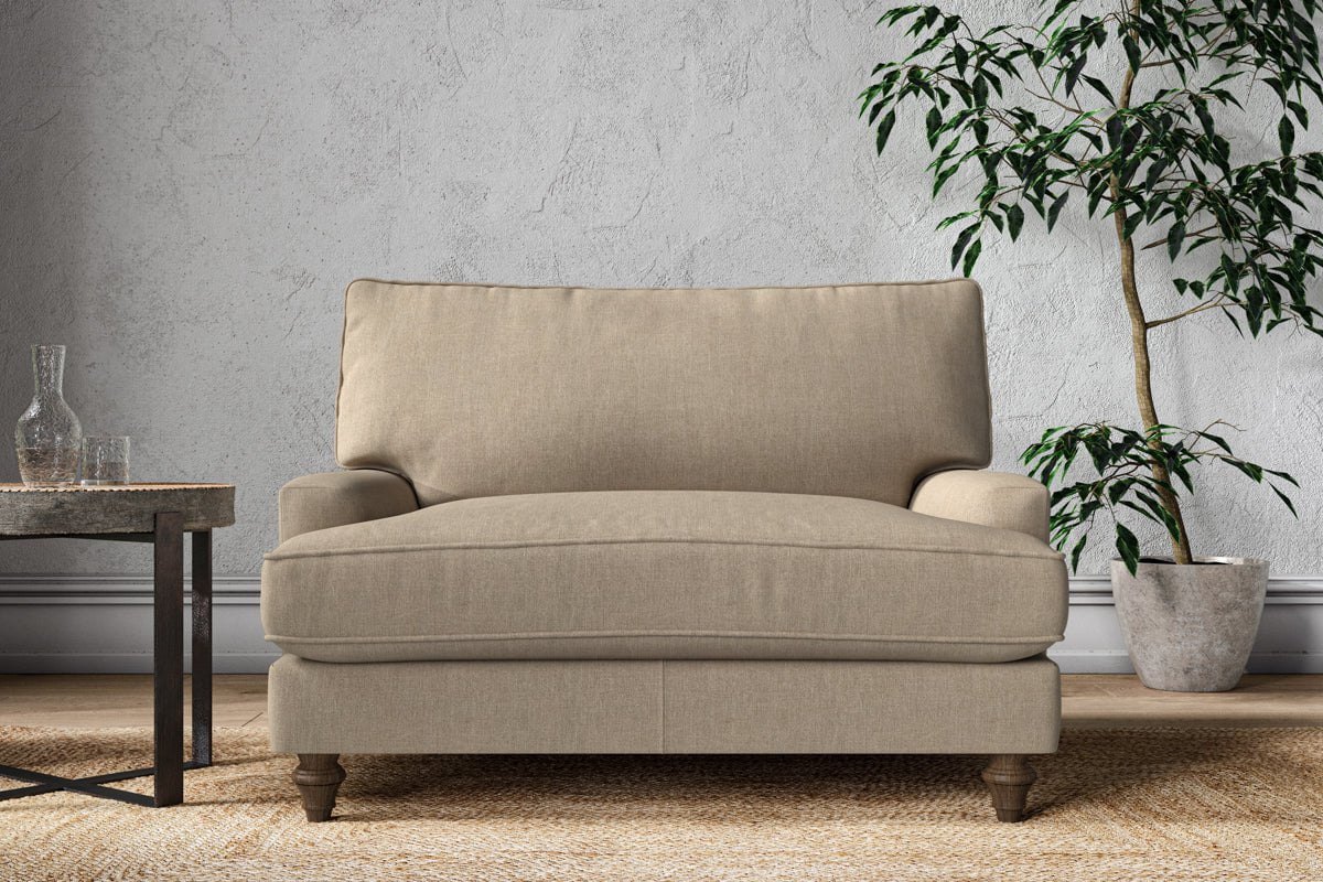Marri Love Seat - Brera Linen Pebble-nkuku