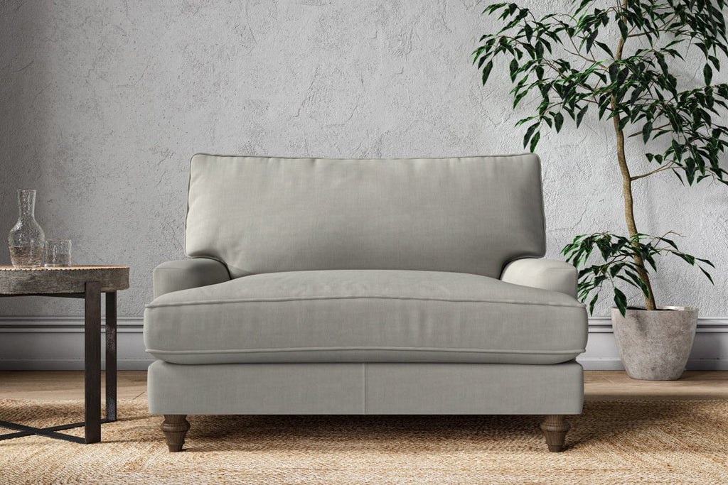 Marri Love Seat - Brera Linen Smoke-nkuku
