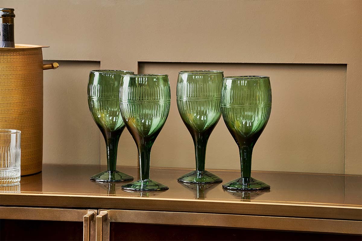 Mila Glass Dark Emerald