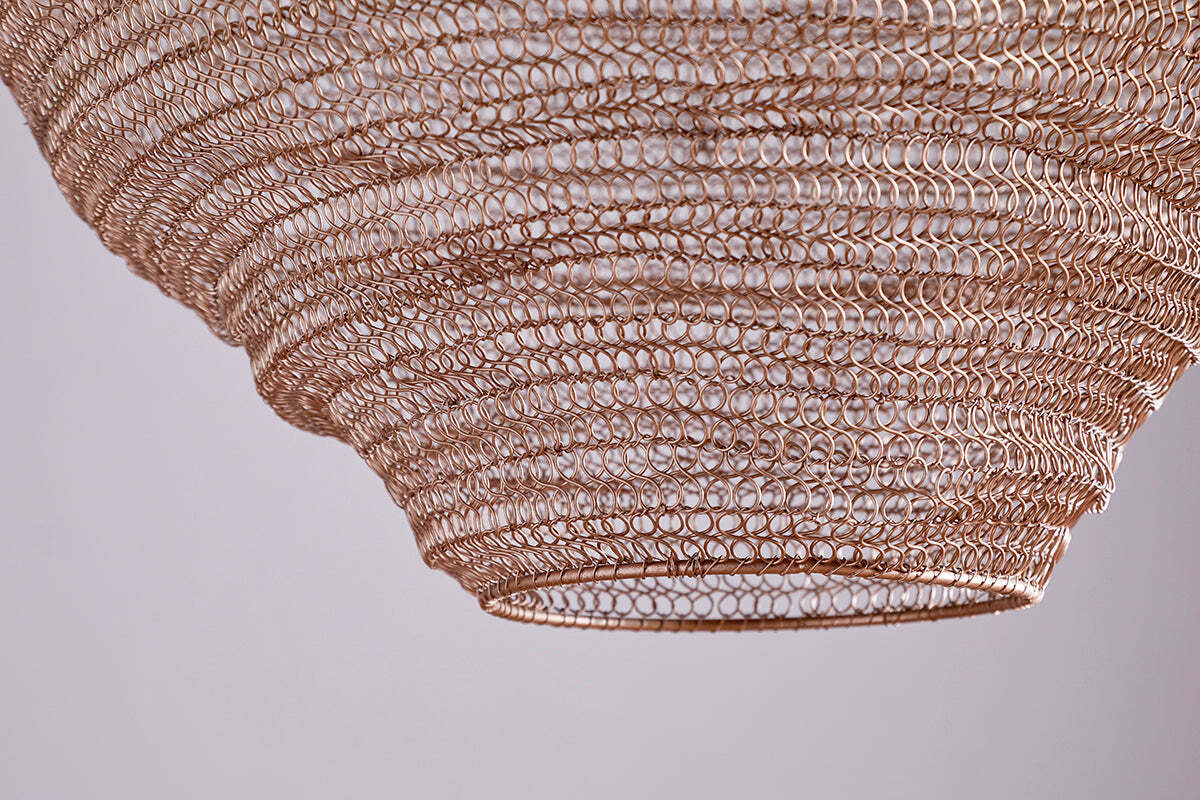 Mukuni  Wire Lampshade - Brass - Small