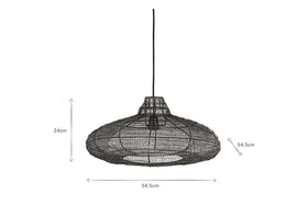 Mukuni Wire Lampshade - Bronze/Black-nkuku
