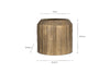 Nabara Cast Aluminium Planter - Antique Brass