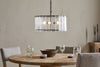 Nauka Statement Pendant - Aged Bronze & Clear