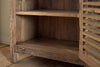 Ibo Reclaimed Wood Slatted Low Cabinet - Natural