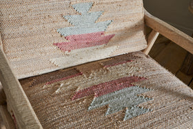 Kavya Kilim Occasional Armchair - Natural