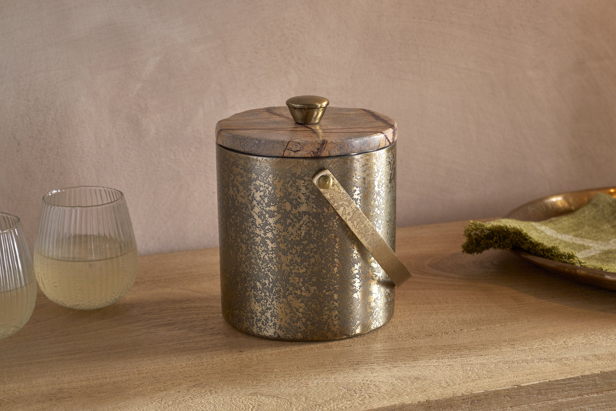 Nkuku Amaya Ice Bucket - Aged Antique