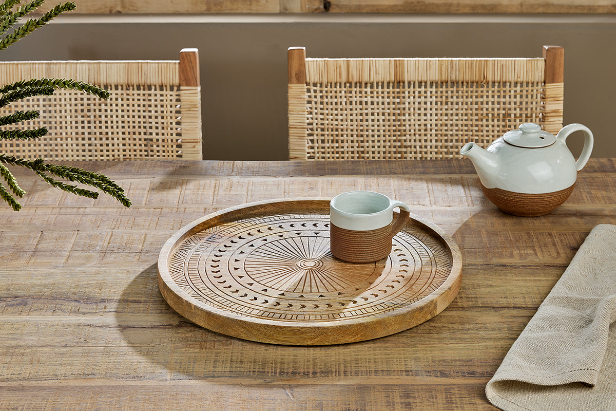 Namuna Mango Wood Tray-nkuku