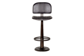 Narwana Bar Chair - Aged Black-nkuku